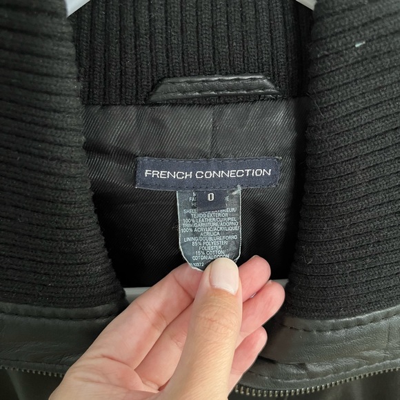 French Connection Leather Jacket - Picture 6 of 7